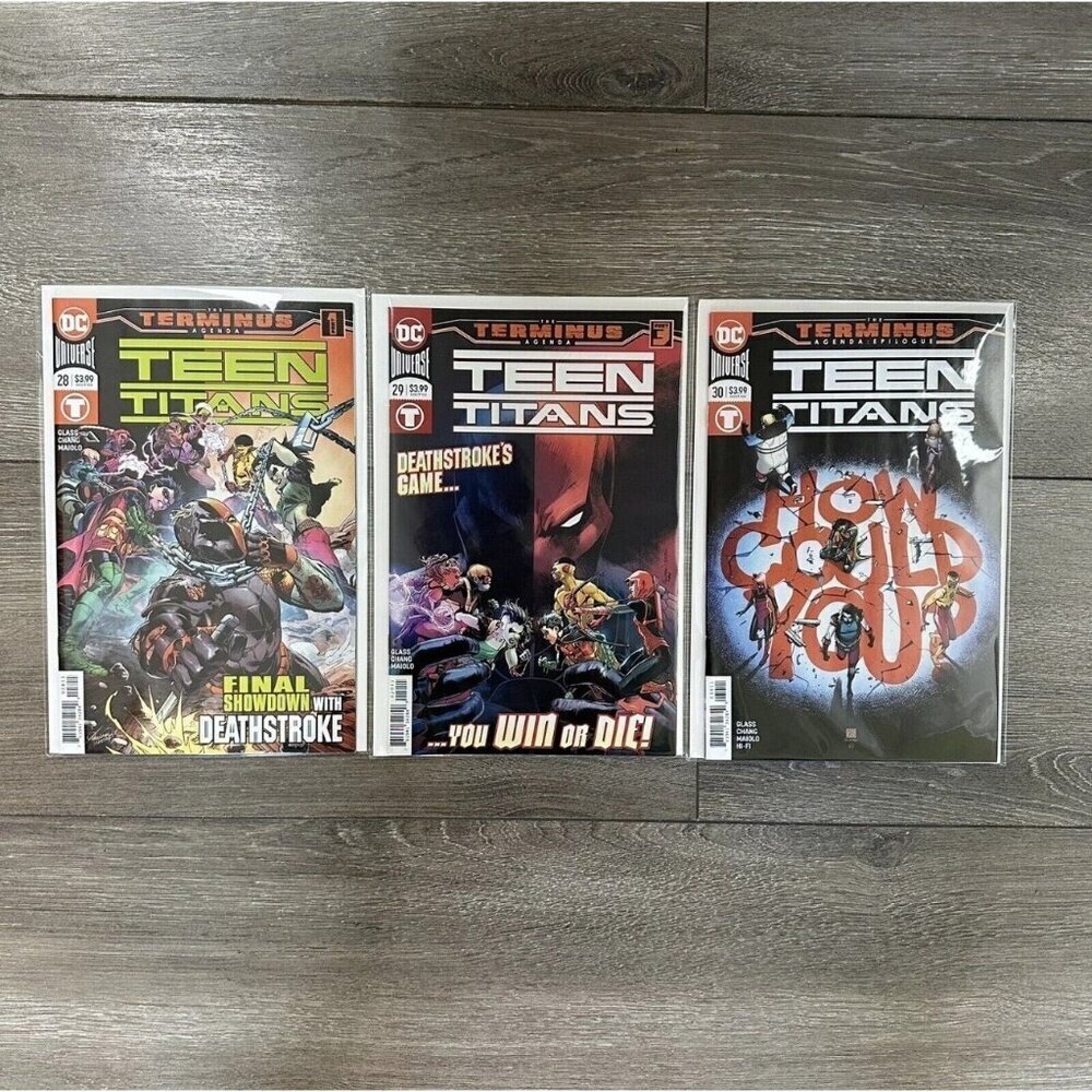 Teen Titans The Terminus Agenda #28 #29 #30 DC Comics Universe VG